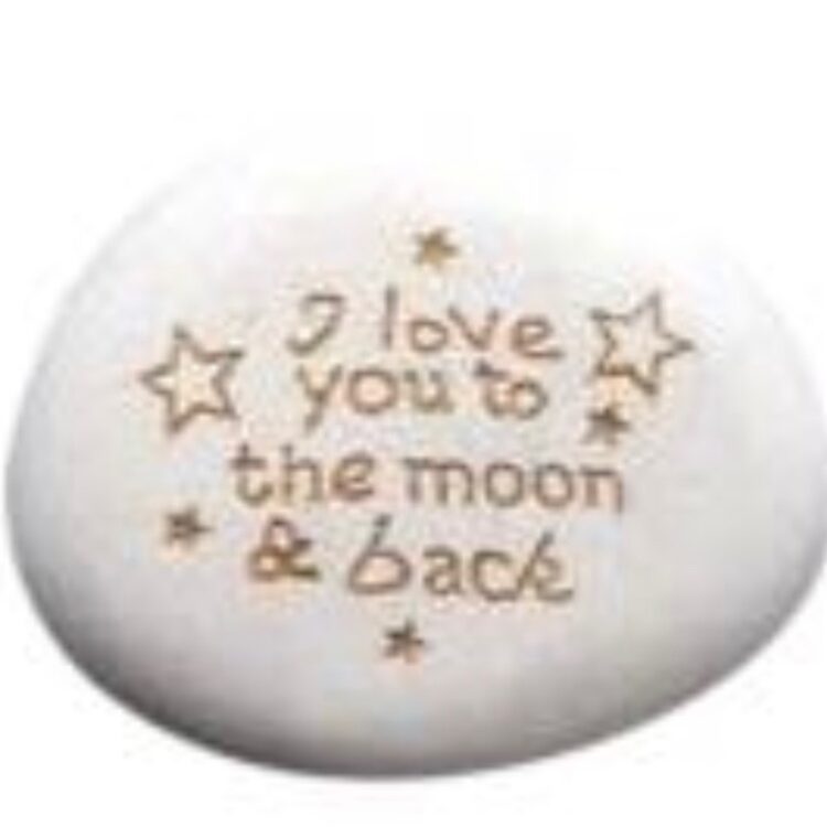 Pocket Stone - I Love you to the Moon and Back